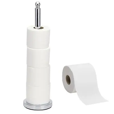 £7.95 • Buy Toilet Roll Stand Chrome. Toilet Roll Storage Free Standing. Toilet Paper Holder