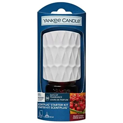 Yankee Candle Electric Scent Plug In Fragrance Oil Refills Starter Black Cherry • £11.39