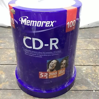 Memorex CD-R 52x 700MB 80-Minute 100 Pack Sealed  BRAND NEW IN PACKAGE 100 PACK! • $19.95