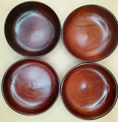 4 West Indies Mahogany Inc Hand Crafted Mahogany Bowls • $30