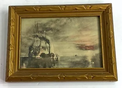 £38.68 • Buy Vintage Temeraire Battle Of Trafalgar Small Framed Print