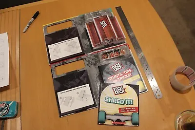 Tech Deck: Shred It! AND Stunts Tips & Tricks By Rebecca S Bench Ramp +1 Board • $32