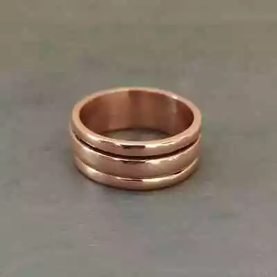 Pure Copper Ring Copper Spinner Ring Bridesmaids Gift Men And Women Ring • $16.99