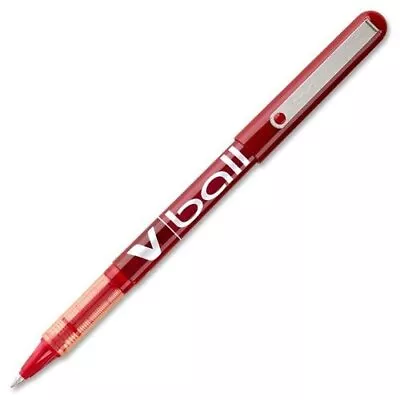 Pilot V-ball Liquid Ink Pen - Fine Pen Point Type - 0.5 Mm Pen Point Size - Red • $33.53