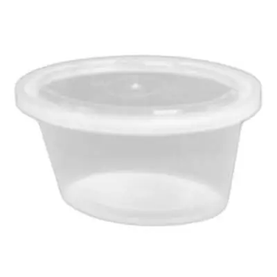 Pactiv YE502 Ellipso 2 Oz Clear Portion Cup - 1000 / CS • $100.23