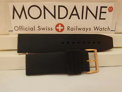 Mondaine Swiss Railways Watch Band 24mm Silicone Rubber Diver/Sport. 4mm Thick • $9.99