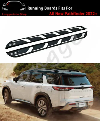 2PCS Running Boards Side Step Nerf Bar Fit For All New Nissan Pathfinder 2022+ • $592.90