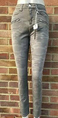 £21.99 • Buy Brand New  Mint Velvet Jackson Grey Camo Mid Rise Skinny Ankle Jeans All Sizes