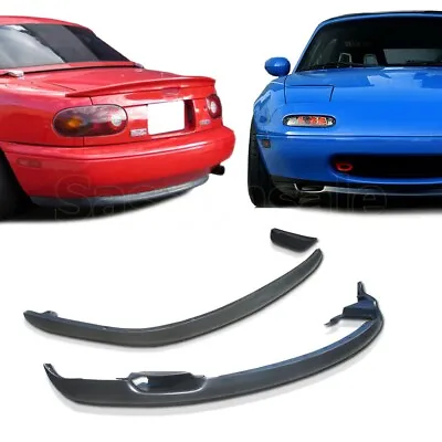 [SASA] 2x Combo For 90-97 Mazda Miata MX5 JDM RS Front + RS Rear PU Bumper Lip • $104.99