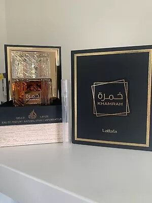 Lattafa Khamrah 5ml Travel Sample Bottle • £6