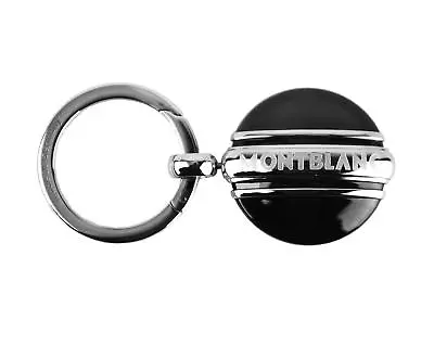 Montblanc Meisterstuck Platinum Pltd & Onyx Key Ring Black 102983 New Germany • $175