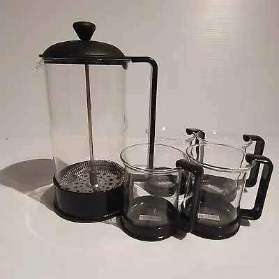 La Cafetiere French Press Bodum Brazil Set. Coffee Switzerland Press And 4 Cups • £17.99