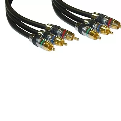 Eagle 3' FT 3 RCA Component Cable Male To Male High Grade Ultra Pro R/B/G Jumper • $4.95