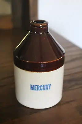 Vintage Mercury Stoneware Crock Jug Bottle • $23.99