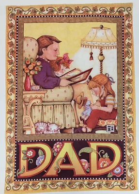 Mary Engelbreit Father's Day Garden Flag DAD & GIRL Outdoor Large 40  X 27  • $24