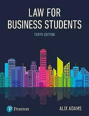 Adams: Law For Business Students P10 By Alix Adams (Paperback 2018) • £3.99