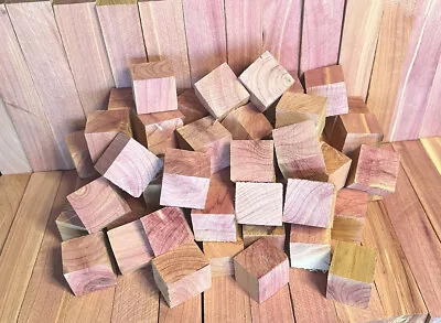 25 Aromatic Cedar Cubes - Clothes Storage / Natural Moth Repellant / Deodorizer • $18.59