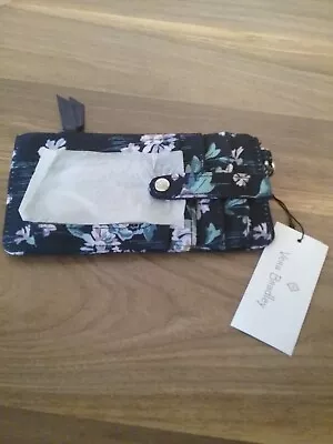 Vera Bradley * RFID Ultimate Card Case * Navy Garden * NWT • $28.99