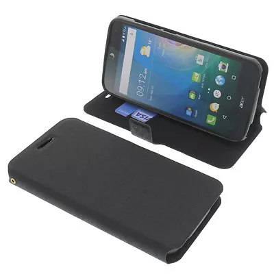 Case For Acer Liquid Z630 Bookstyle Protective Case Phone Case Black • £24.59