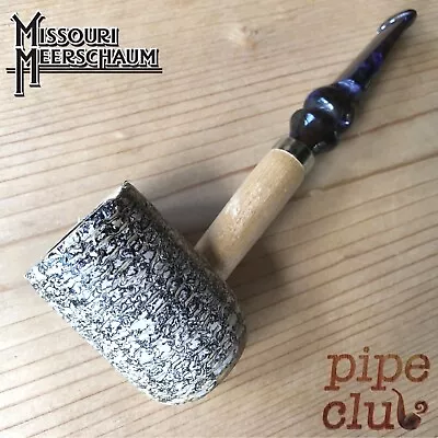 Missouri Meerschaum The Louis Polished Corn Cob Pipe W/ STRAIGHT Acrylic Stem • $33.99