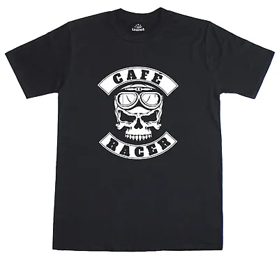 Cafe Racer Mens T-Shirt  Biker Motorcycle Busy Bee Café And The Ace Café Print  • £11.99