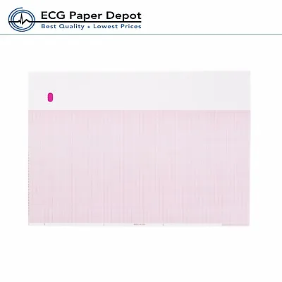 ECG EKG Printing Chart GE - Marquette  10 Pack-9402-024 Red Z-Fold 8.44  X 11  • $141.75