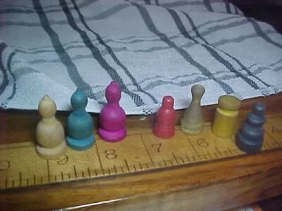 Vintage 30s/40s Monopoly  Wooden Tokens Mixed Movers Wood Replacement Pieces • $7.99