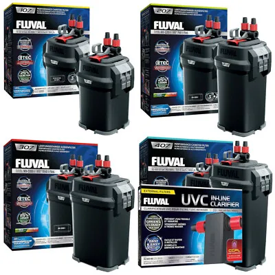 Fluval Filters UV Aquarium Fish Tank Power Filter Optional UVC - 107 207 307 407 • £159.99