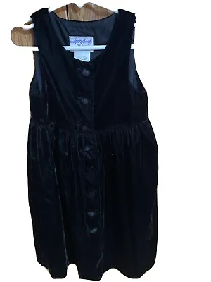 $7.99 • Buy Vintage Storybook Heirlooms Girls XS Dress Black Velvet