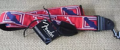 Fender Monogram Guitar Strap Red • $10.99