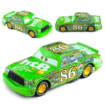 Disney Pixar Cars 3 Green No.86 Chick Hicks Diecast Model Toy Car 1:55 Kid Gifts • $11.99