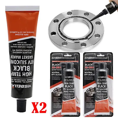 2PCS 3.7oz Car Instant Gasket Maker High Temp RTV Sealant Engine Valve Silicone • £10.29