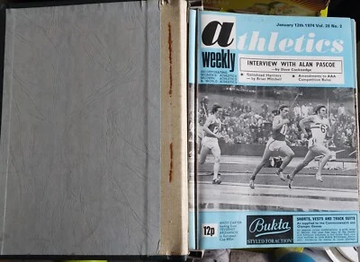 £19.99 • Buy Athletics Weekly Magazines 1974 - 51 Issues In Binder