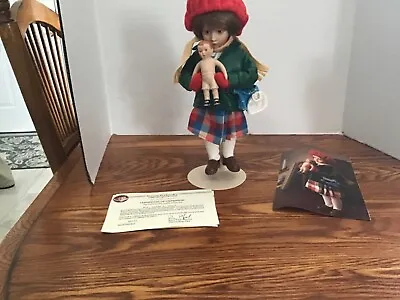 $12 • Buy NORMAN ROCKWELL Little Girl And Her Doll With Box Collectible Doll Danbury Mint