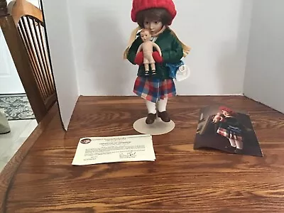 $12 • Buy NORMAN ROCKWELL Little Girl And Her Doll With Box Collectible Doll Danbury Mint