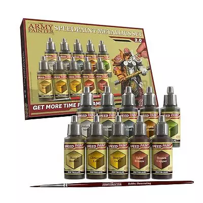 The Army Painter Speedpaint Metallics Set 2.0 (Warhammer / Miniature Painting) • £34.99