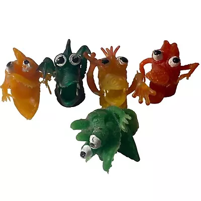 Monster Finger Puppet Cartoon Silicone Scary Monster Toys 1.3 In Lot  Of 5 • $19.99