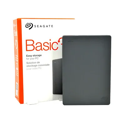 Seagate Basic Easy Storage USB 3.0 Grey 2.5   External HDD 1TB 2TB 3TB 4TB 5TB • £51.07