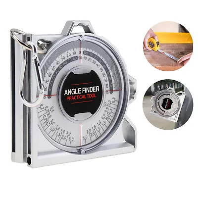 0-180 Degree Dial Angle Finder Protractor Inclinometer Level With Magnetic • $12.91