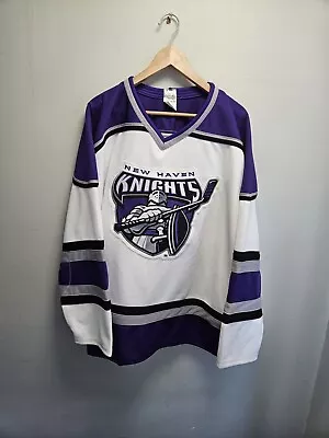 Vintage New Haven Knights UHL Hockey Jersey Size XL NHL Connecticut Bruins • $150