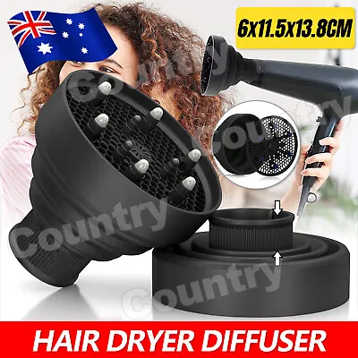 Hair Dryer Diffuser Silicone Universal Travel Professional Salon Foldable AU NEW • $12.85