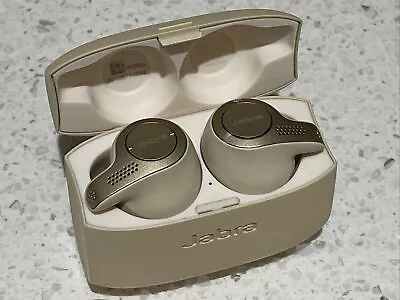 Genuine Jabra Elite 65t Beige Wireless Earbuds Charging Case / NOT COPY • $169