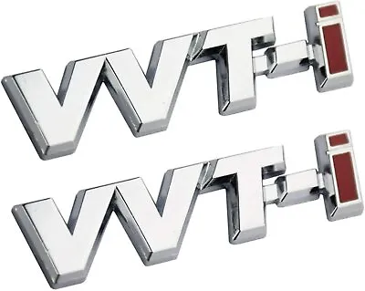 2pc VVT-I VVTI Emblems Badge 3D Hq Metal Car Side Fender Rear Trunk Logo Sticker • $14.99