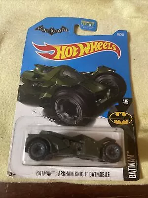 New Hot Wheels Batman Arkham Knight Batmobile 4/5 Die Cast Car Toy Sealed • $5