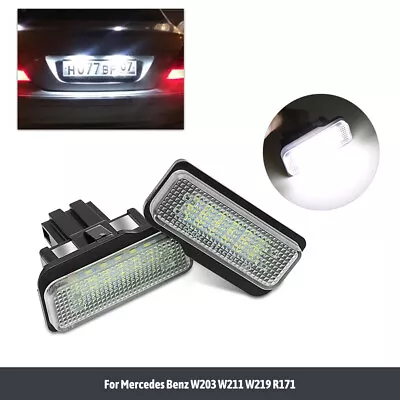 2x Error Free LED License Plate Light Lamp For Mercedes-Benz W203 W211 W219 R171 • $12.47