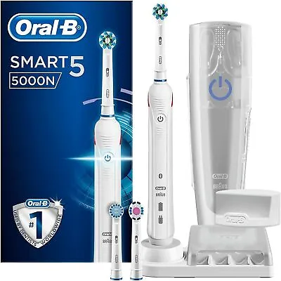 $64.15 • Buy Oral-B Smart 5 5000N CrossAction Electric Toothbrush * NOT WORKING * FOR PARTS *