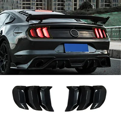 Car Lamp Hoods For Ford Mustang 2018 2019 Tail Light Guard Trim Cover Bezels • $45.99