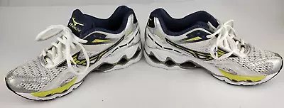 Mizuno Unisex Wave Creation 6 Running Shoe Silver/Yellow Size 8.5 W • $70