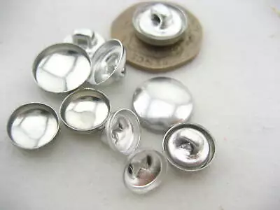 Fabric Self Cover Buttons Aluminum Flat Ring Back DIY Fabric Button • £12.99