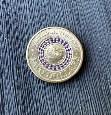 $19.20 • Buy 2013 Australian Two Dollar $2 Coin Purple Queens Coronation Scarce Rare 60 Years